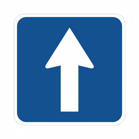 ilustracion Calzada de sentido único