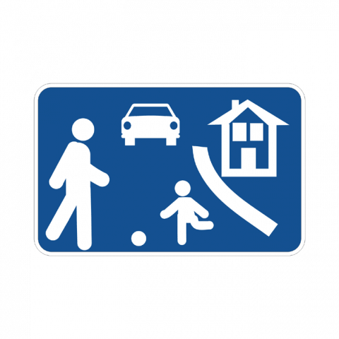 ilustracion Calle residencial