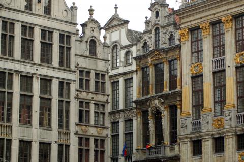image Fachadas de casas en la Grand Place de Bruselas (Bélgica)