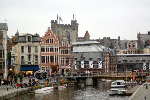 image Vista del Canal de Graslei, Gante (Bélgica)