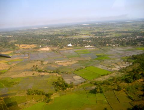 image Campos de cultivo en Morondava. Vista aérea