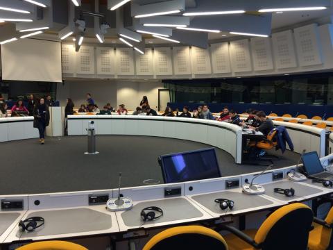 image Alumnado en el Parlamento Europeo