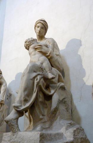 image Escultura virgen con niño