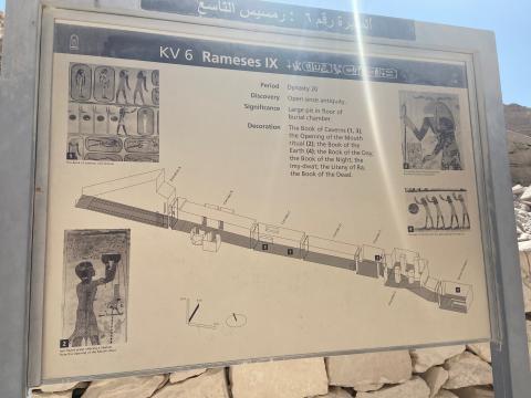 image Mapa tumba de Ramsés IX 