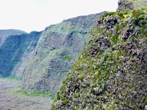 image Laderas de un volcán en Reunión (Francia)
