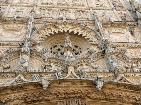 image Rosetón de la fachada de la Iglesia de San Pablo(Valladolid)