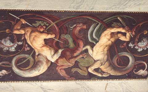 image Frescos de centauros. 