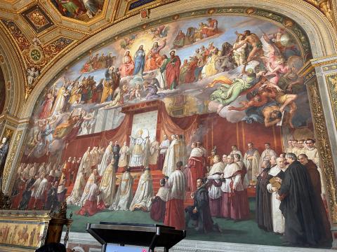 image Fresco de la proclamación del dogma de la Inmaculada Concepción