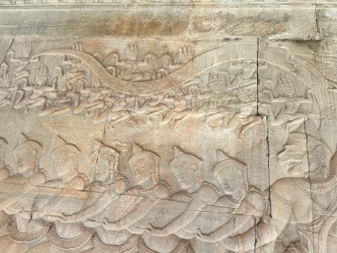 image Relieves del Batido del océano de leche en Angkor Wat