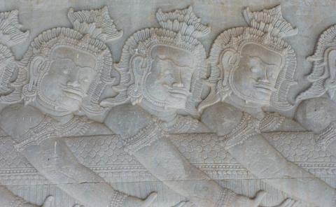image Relieves del Batido del océano de leche en Angkor Wat
