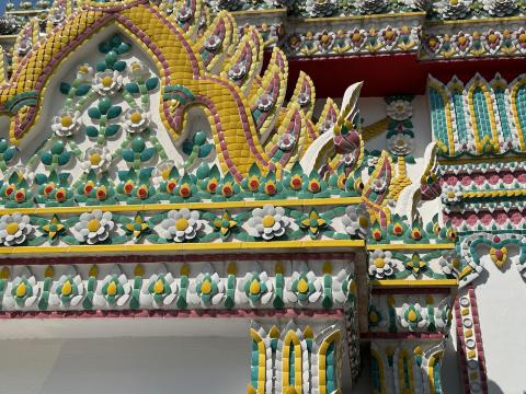 image Detalle decorativo del Templo Wat Pho de Bangkok