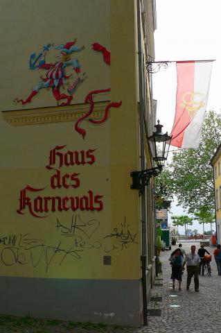 image Fachada decorada en calle de Dusseldorf, Alemania