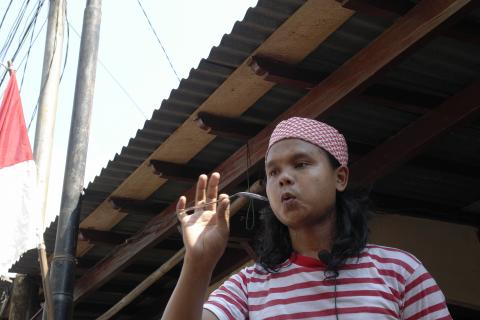 image Fiesta del día de la Independencia en el barrio de Ciliwung, Yakarta, Indonesia