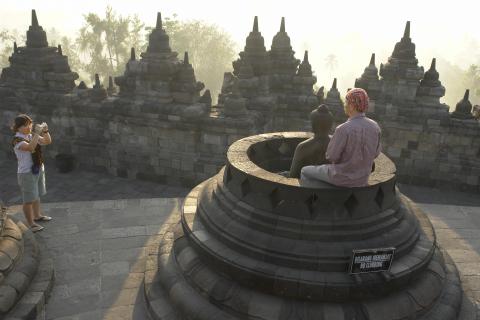 image Turistas en Yogyakarta, Indonesia