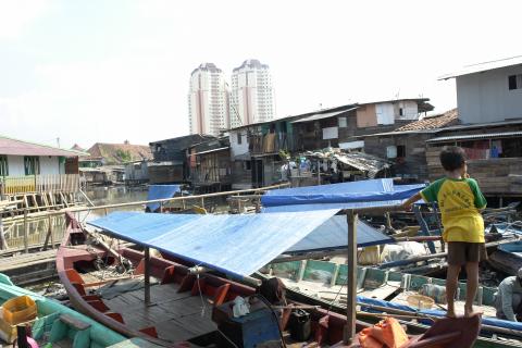 image Embarcadero del puerto de Sunda Kelapa, Yakarta, Indonesia