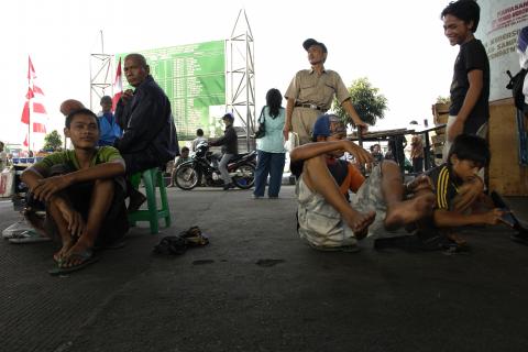 image Limpiabotas en Yakarta, Indonesia