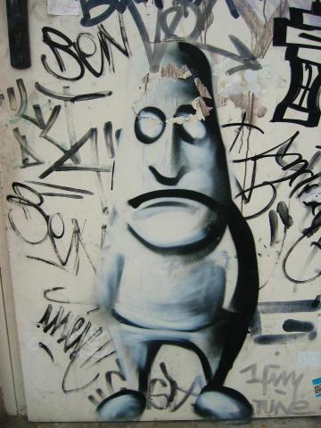 image Grafiti en el barrio de la Barceloneta, Barcelona