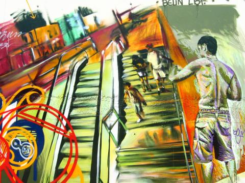 image Grafiti en el Forum de las Culturas, Barcelona