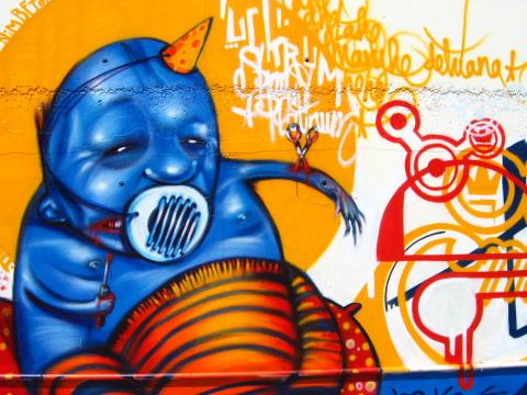 image Grafiti en el Forum de las Culturas, Barcelona