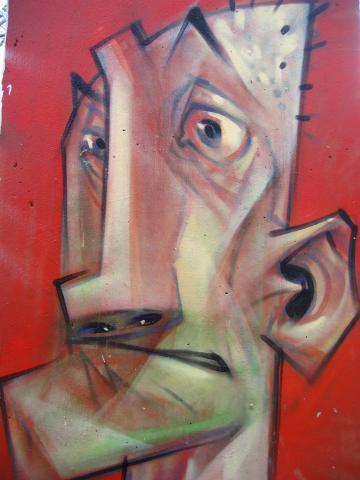 image Grafiti en el Parque de les Tres Chimeneas, Barcelona