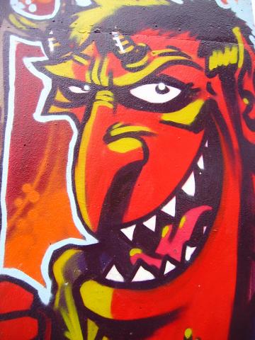 image Grafiti en el Parque de les Tres Chimeneas, Barcelona