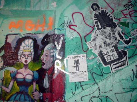 image Grafiti en una pared en Berlín