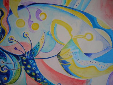 image Grafiti en el Mercado Viejo de Ibiza