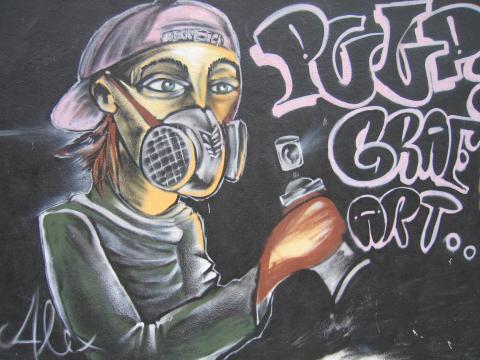 image Grafiti en Mataró, Barcelona