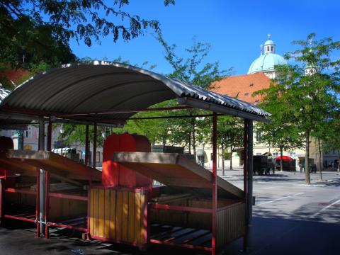 image Plaza del Mercado en Liubliana, Eslovenia