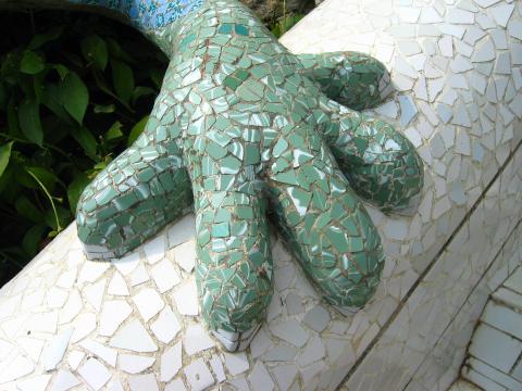 image Detalle de la Fuente del Lagarto, Parque Güell, Barcelona