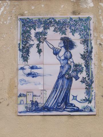 image Azulejos pintados en Montblanc, Tarragona