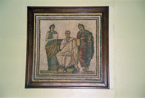 image Mosaico con el poeta Virgilio, Museo del Bardo, Túnez