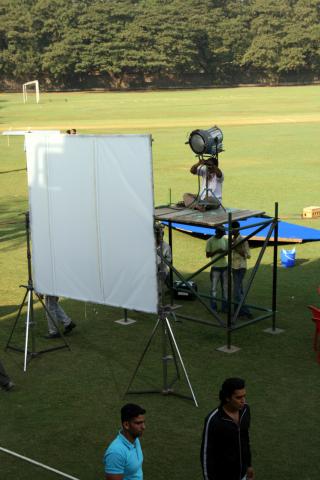 image Equipo de rodaje en Bollywood, Bombay, India