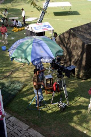 image Equipo de rodaje en Bollywood, Bombay, India