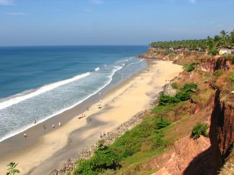 image Playa de Varkala, Kerala, India