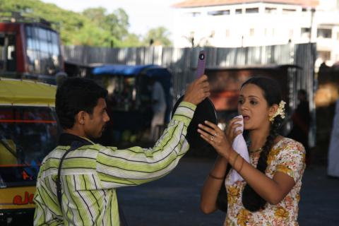 image Preparación para rodaje de Bollywood, Kerala, India