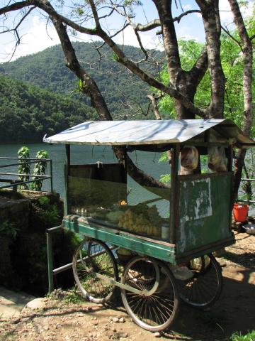 image Puesto ambulante de comida en el lago Pewa, Pokhara, Nepal