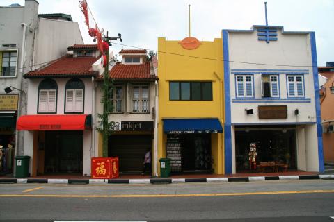 image Edificios del barrio Chinatown de Singapur