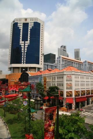 image Vista general de Singapur desde el Chinatown