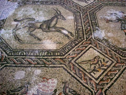 image Detalle de mosaico en la Basílica de Aquileia, Italia