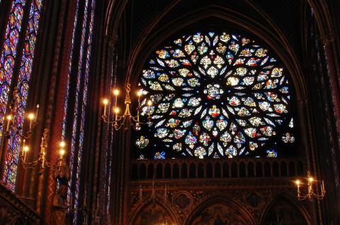 image Rosetón de Sainte-Chapelle, París, Francia