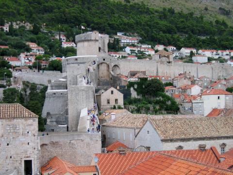 image Vista de parte de la muralla, Dubrovnik, Croacia