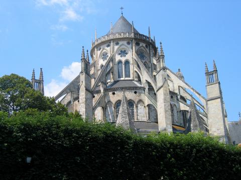 image Vista de la catedral de Bourges, Francia