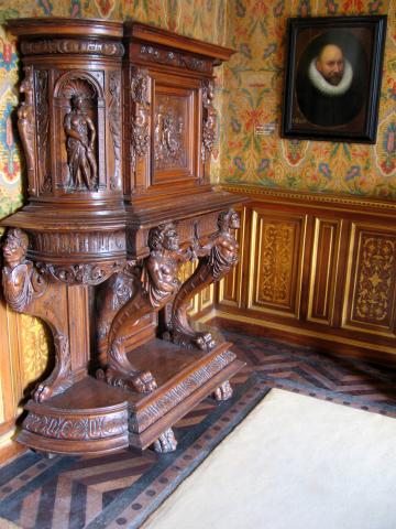 image Rincón de aposento real del castillo de Chenonceaux, Francia