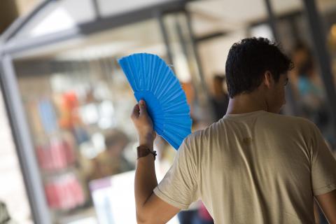 image Hombre abanicándose, Sevilla