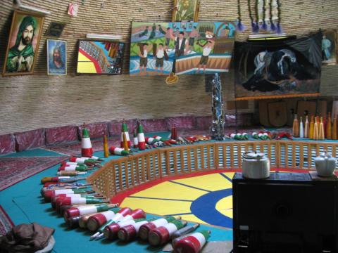 image Interior de un Zurkhane o Casa de Fuerza, Yazd, Irán