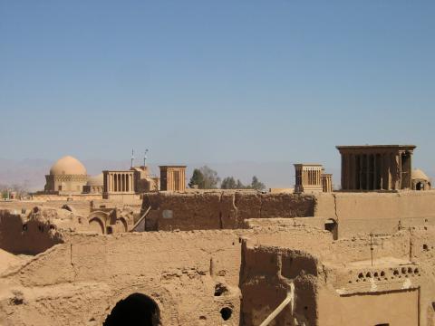 image Vista desde un alto de la ciudad de Yazd, Irán