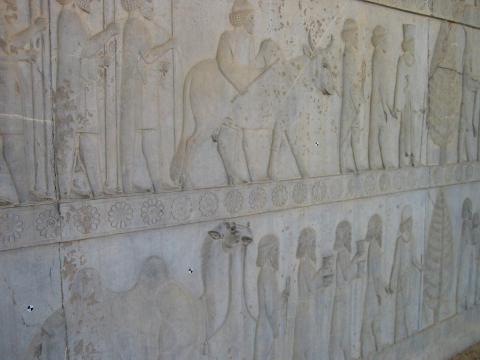 image Relieve en las escaleras hacia la Apadana, Persépolis, Irán