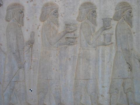 image Relieve en las escaleras hacia la Apadana, Persépolis, Irán