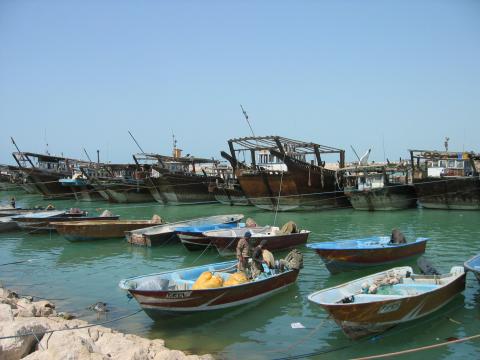 image Pequeño puerto pesquero en la provincia de Bushehr, Golfo Pérsico, Irán